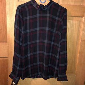 Women’s Long Sleeve High Neck Blouse